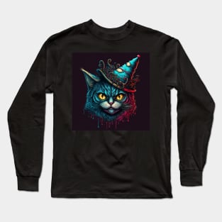 Christmas Angry Cat Long Sleeve T-Shirt